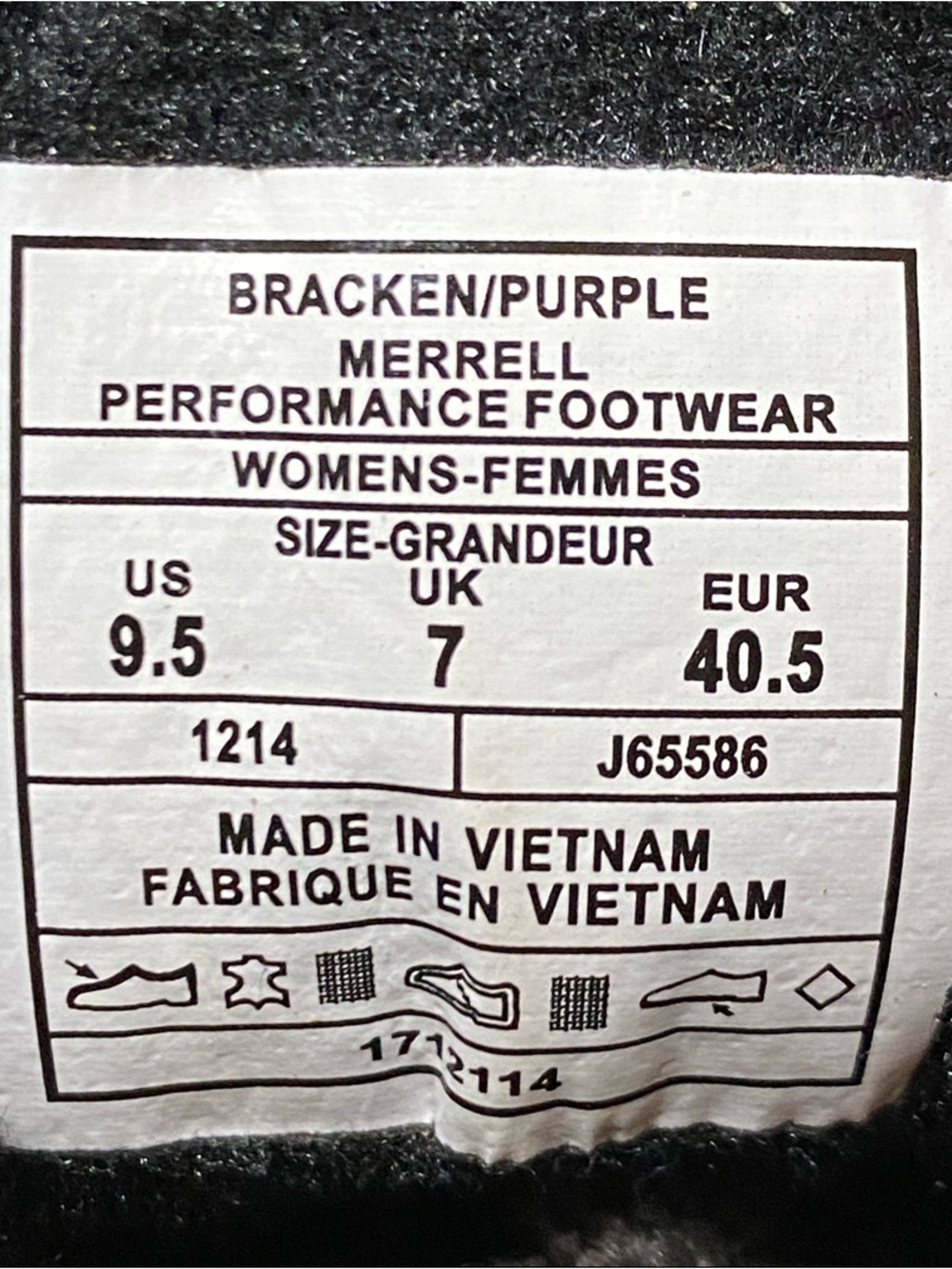 Merrell Moab 2 Mid Ventilator Women’s Hiking Boots “Bracken Purple” Size 9.5 - Picture 17 of 17